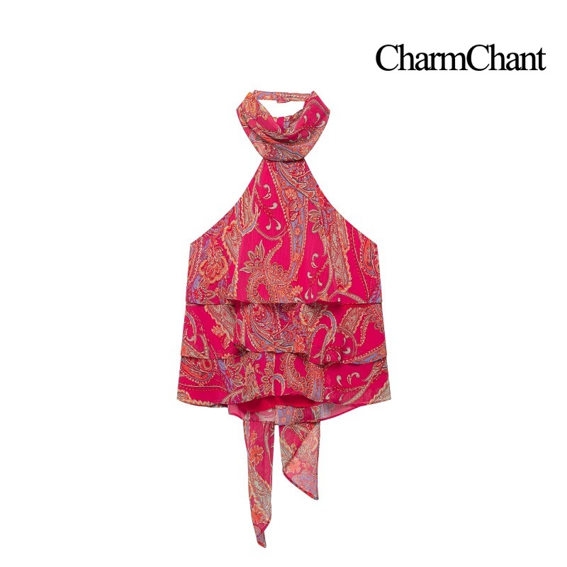 طقم نسائي من CHARMCHANT مكون م - مراجعة Midi Skirt Floral وسعره