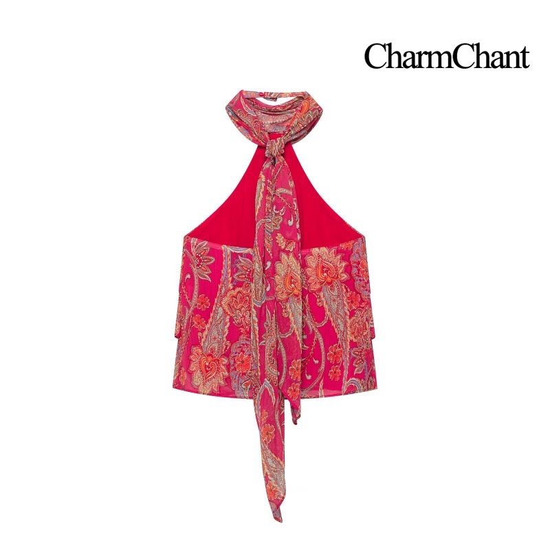 طقم نسائي من CHARMCHANT مكون م - مراجعة Midi Skirt Floral وسعره