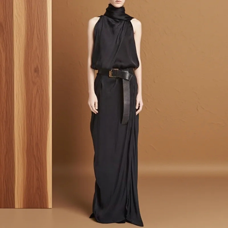 فستان ماكسي أنيق برباط عنق بدو - مراجعة Maxi Dress Halter وسعره