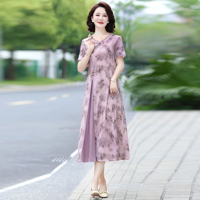 فستان ميدي بطبعة زهور للنساء م - مراجعة Midi Skirt Floral وسعره