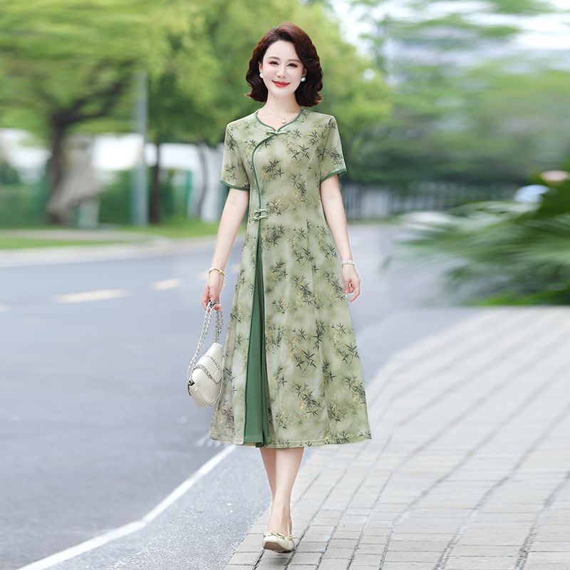 فستان ميدي بطبعة زهور للنساء م - مراجعة Midi Skirt Floral وسعره