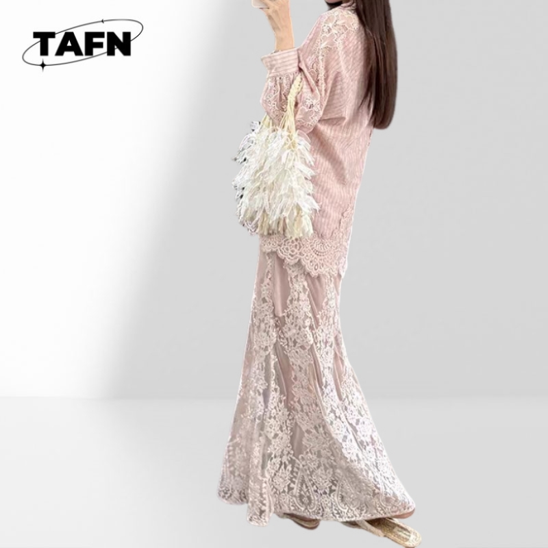 تنورة نسائية أنيقة من قماش ناع - مراجعة Midi Skirt Floral وسعره