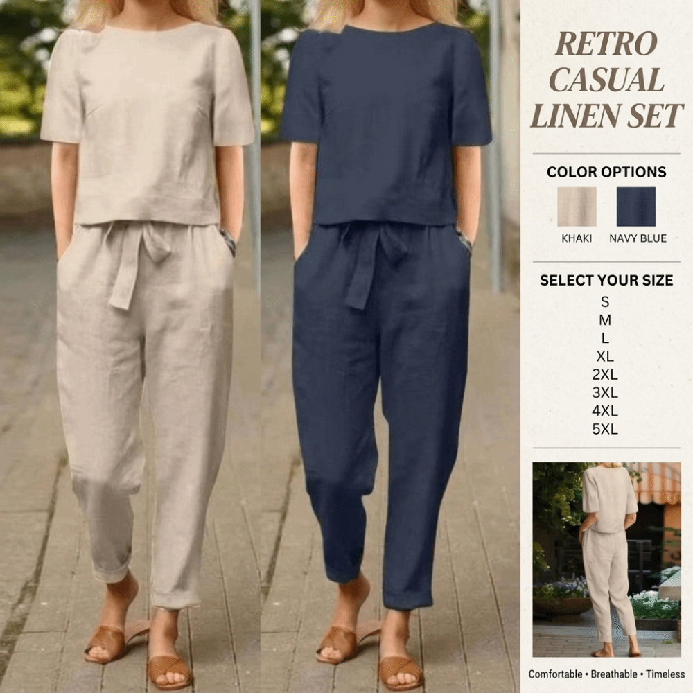 بدلة نسائية من القطن والكتان ب - مراجعة Linen Pant Wide وسعره